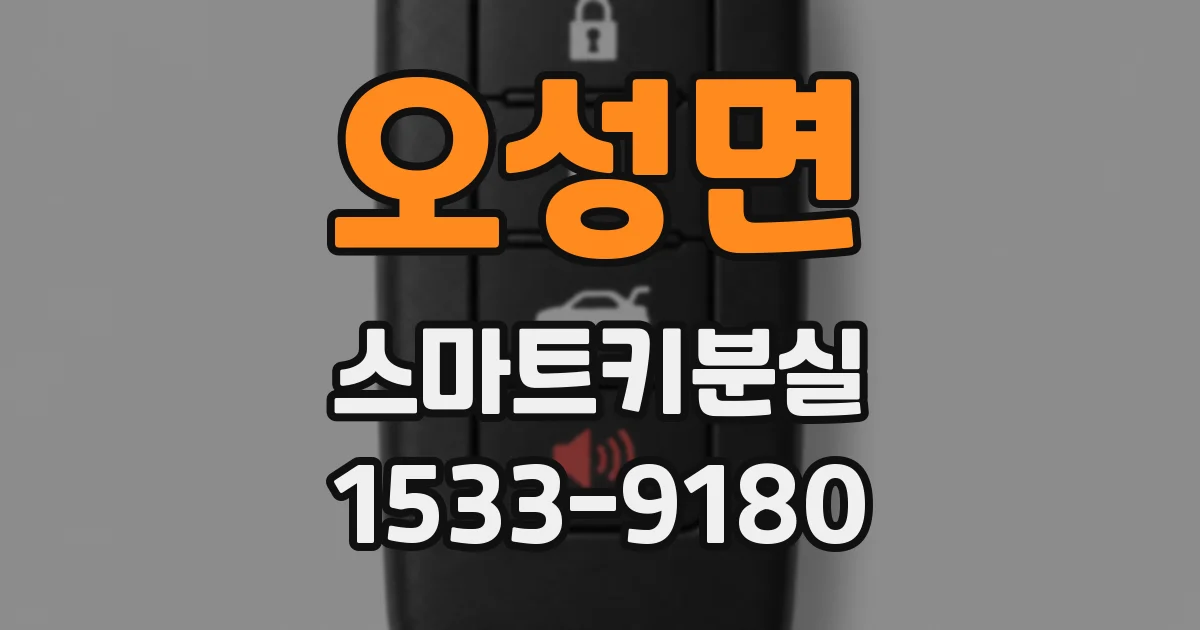 오성면 스마트키분실