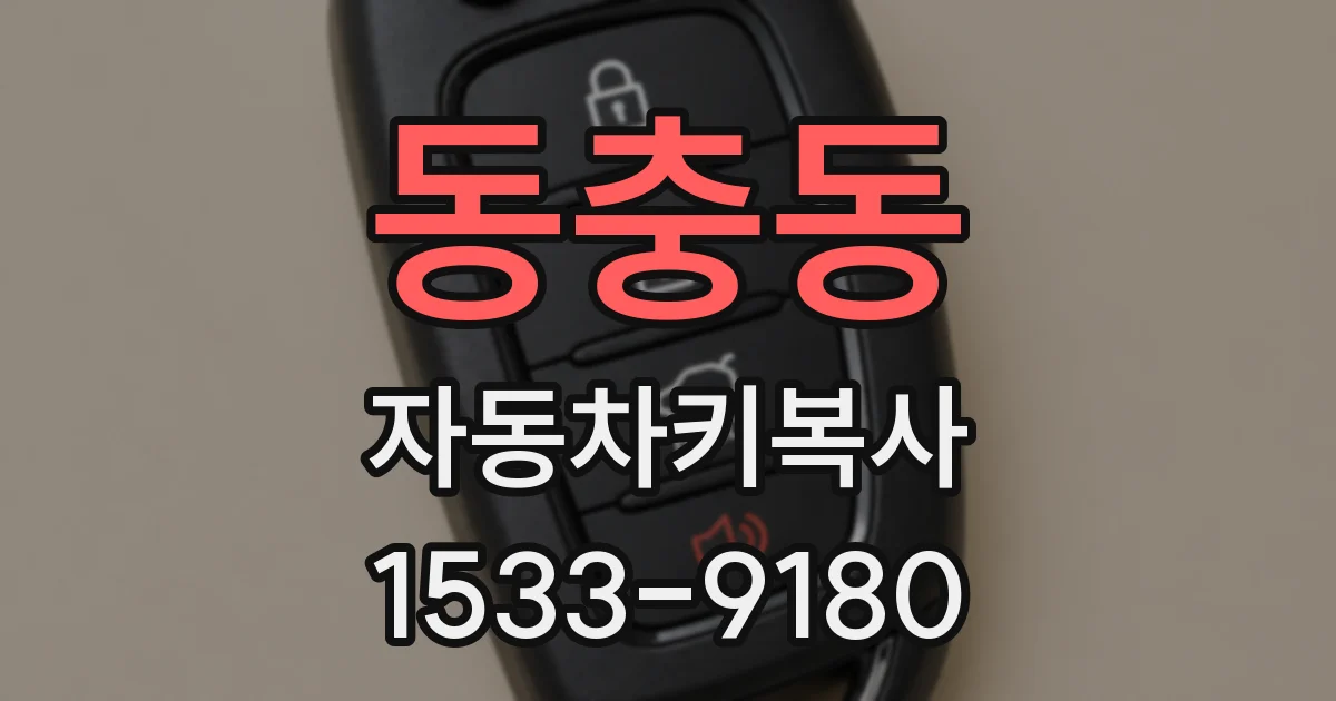 동충동 자동차키복사