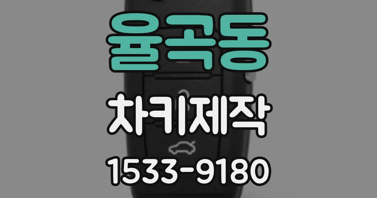 율곡동 차키제작