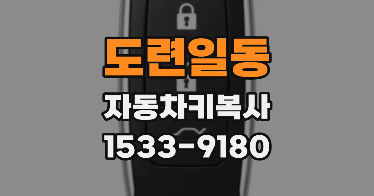 도련일동 자동차키복사