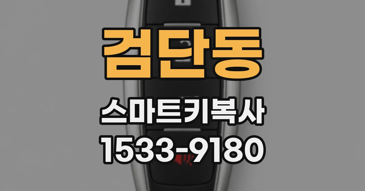 검단동 스마트키복사