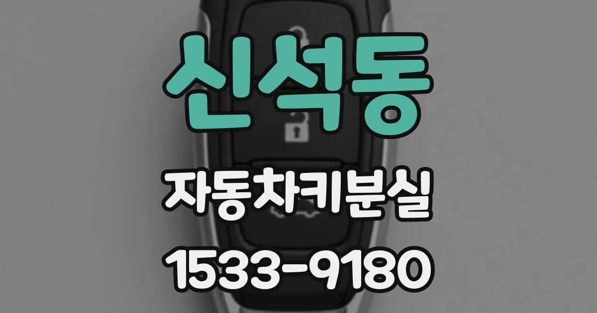 신석동 자동차키분실