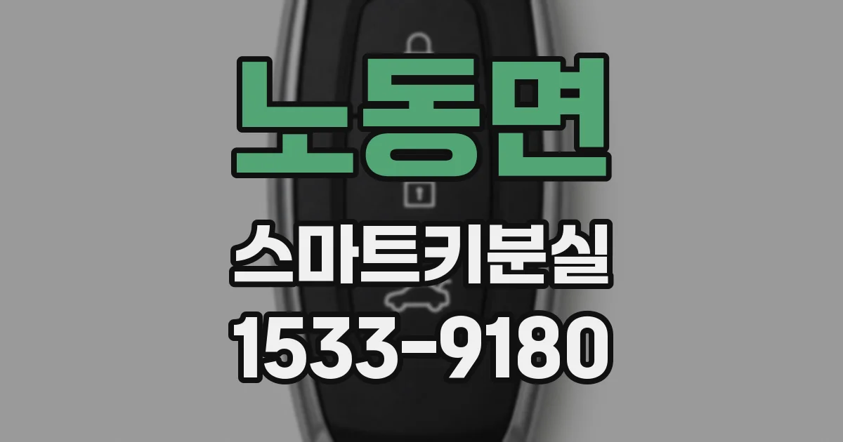 노동면 스마트키분실