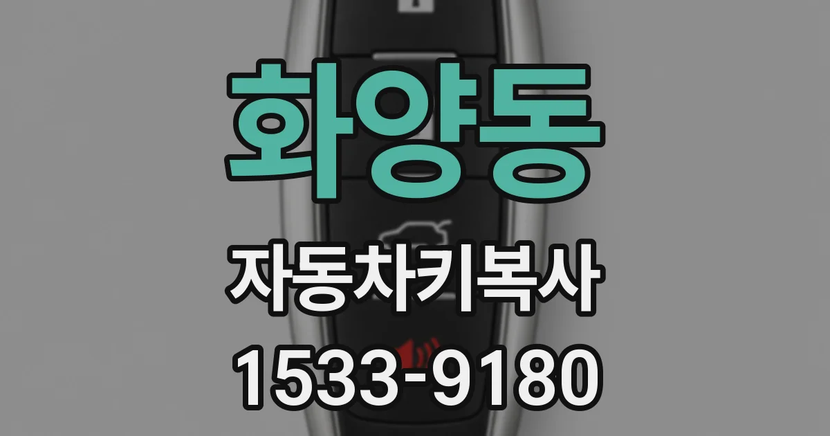 화양동 자동차키복사