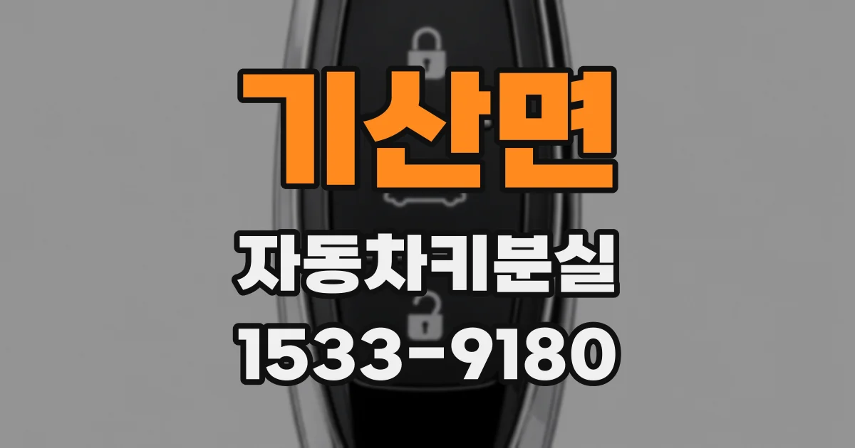기산면 자동차키분실