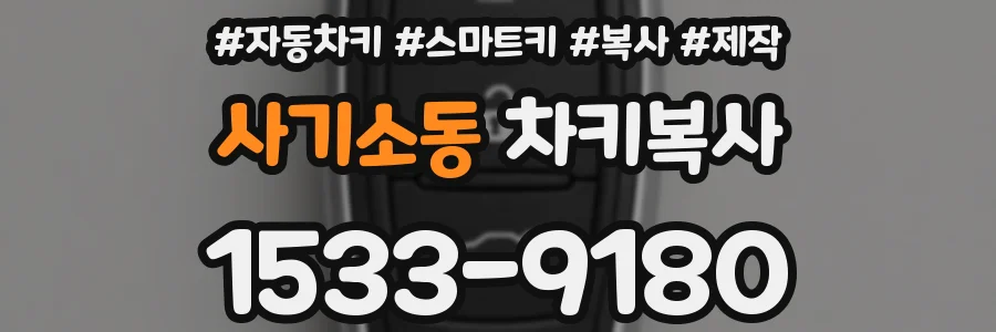 사기소동 차키복사
