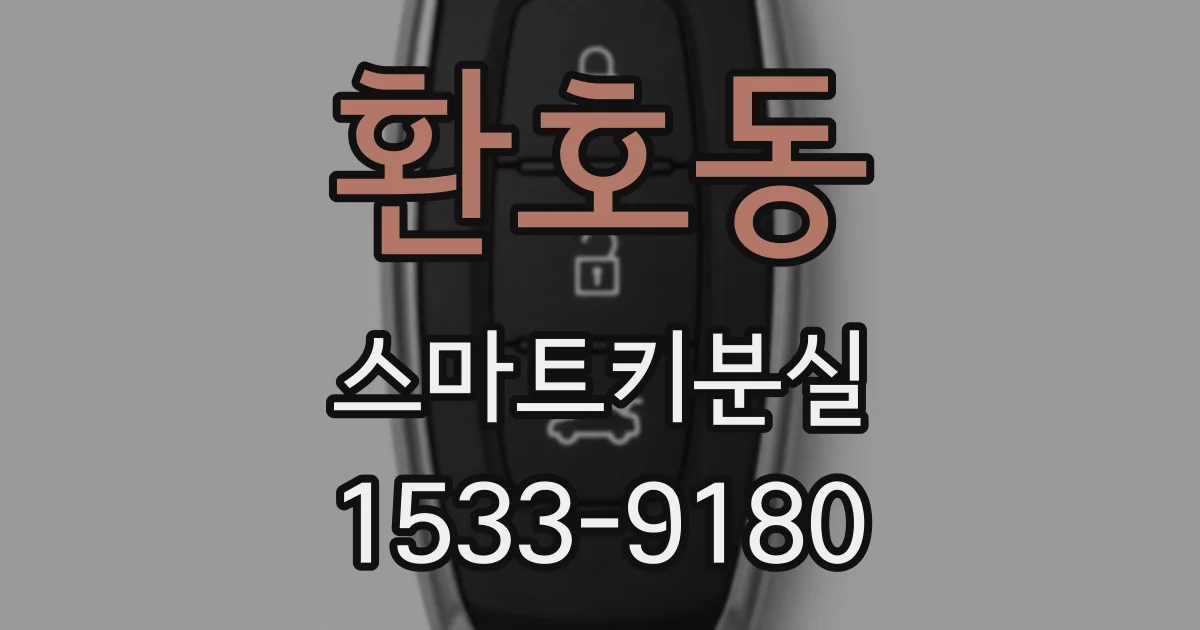 환호동 스마트키분실
