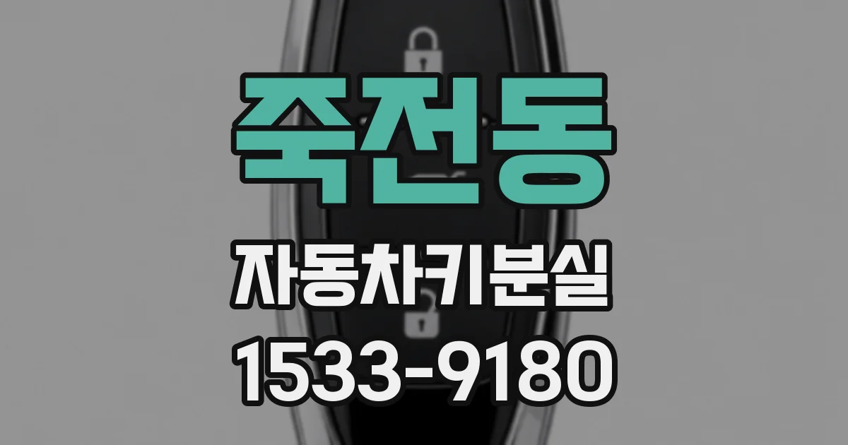 죽전동 자동차키분실