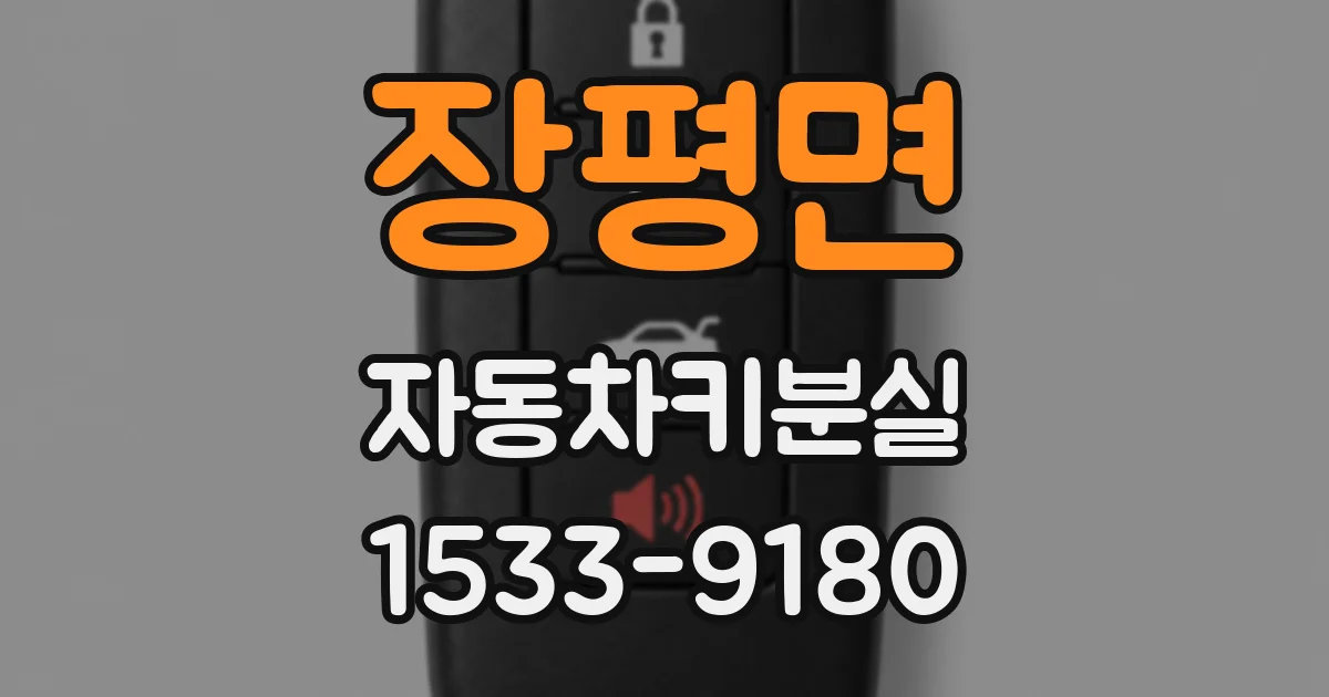 장평면 자동차키분실