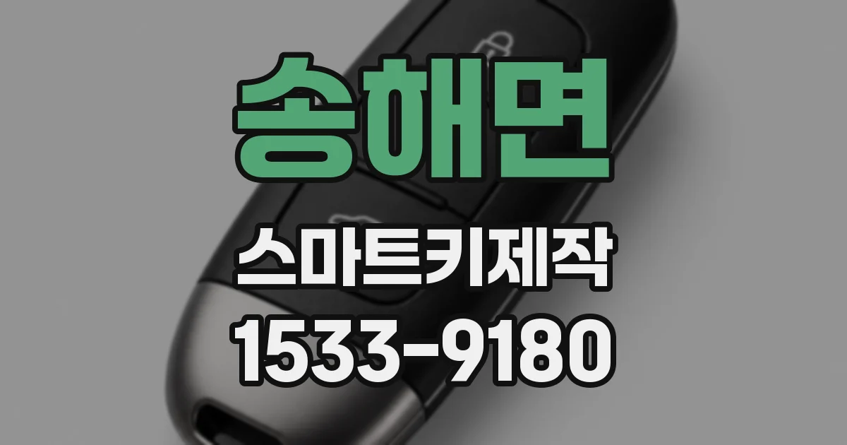 송해면 스마트키제작