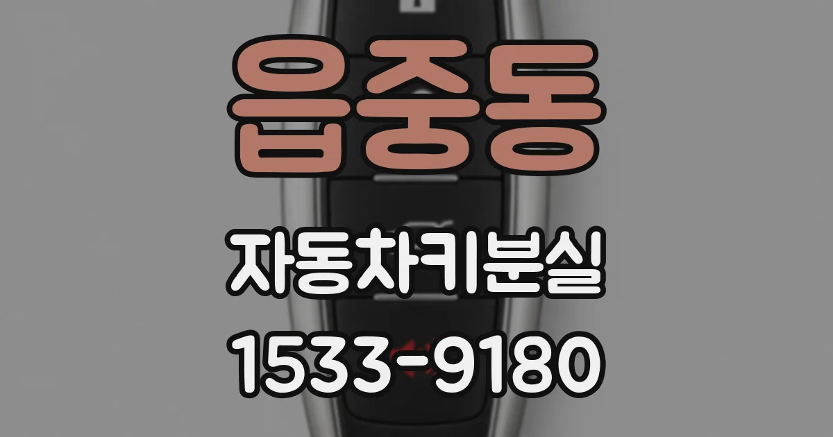 읍중동 자동차키분실