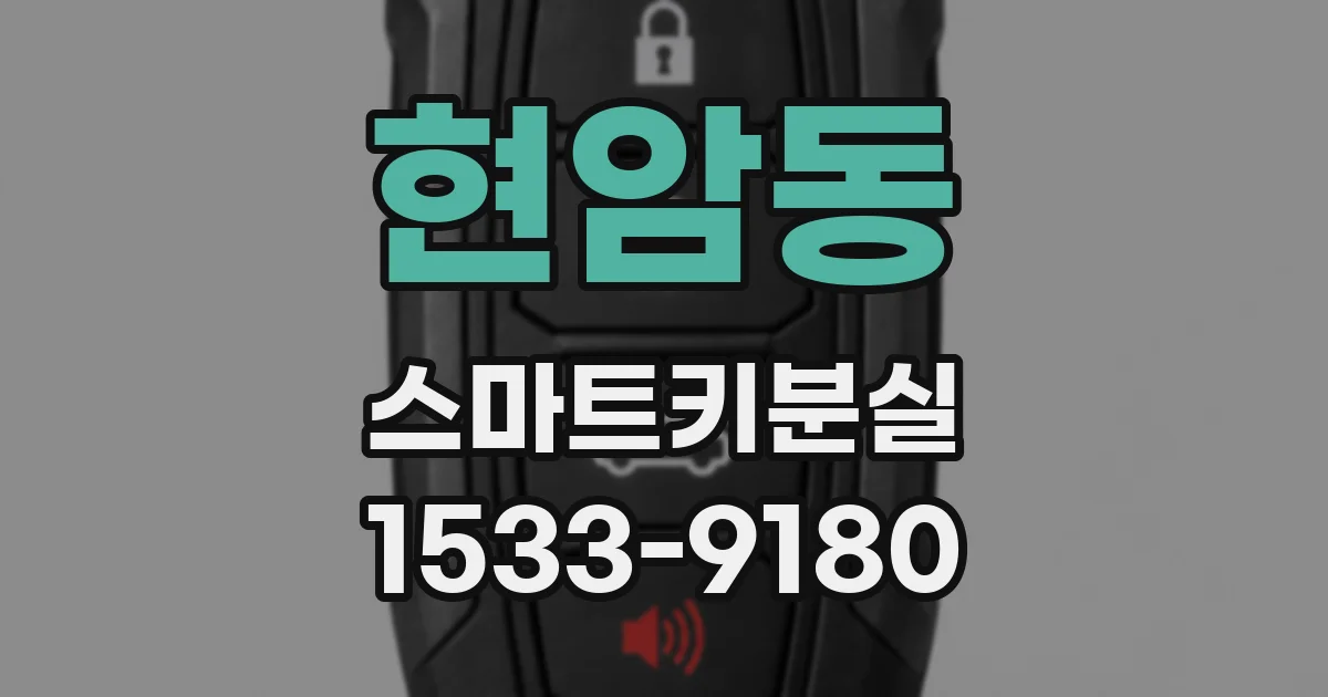 현암동 스마트키분실