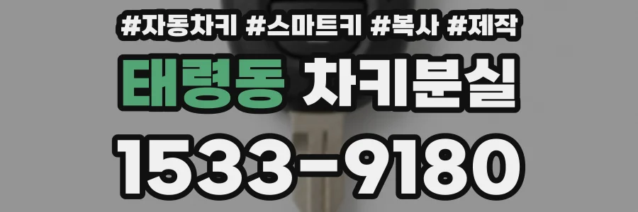 태령동 차키분실