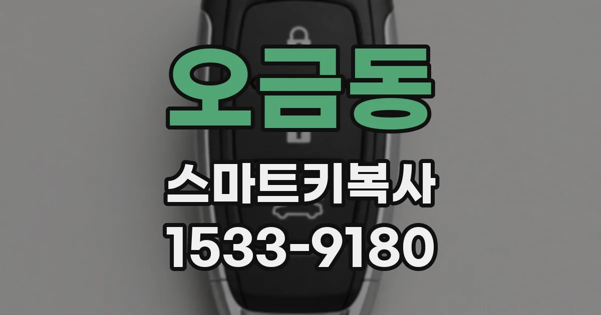 오금동 스마트키복사