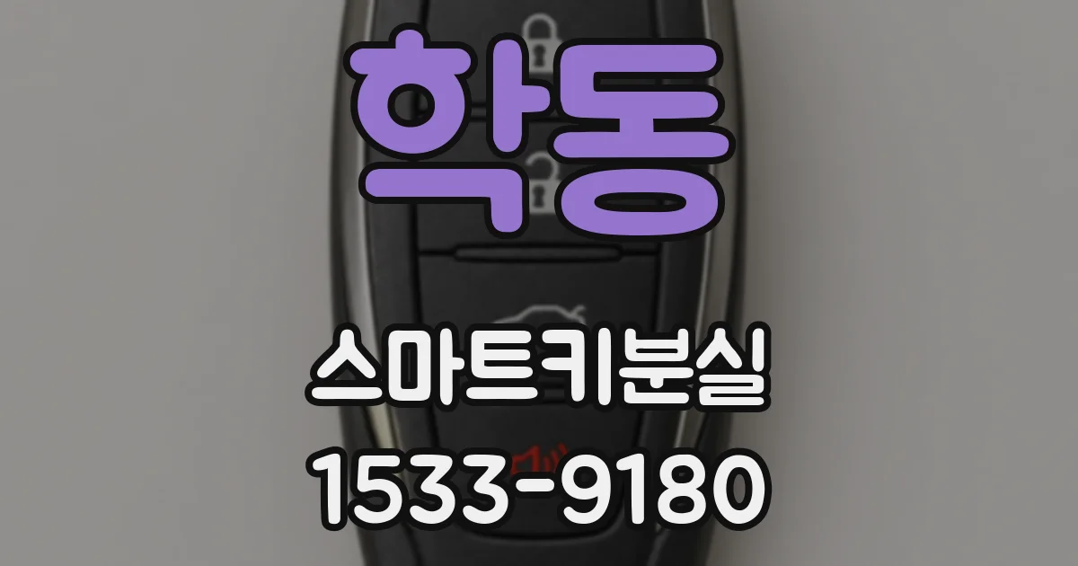 학동 스마트키분실