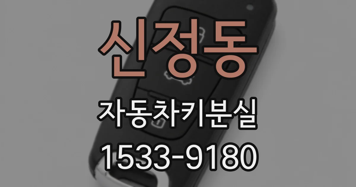 신정동 자동차키분실