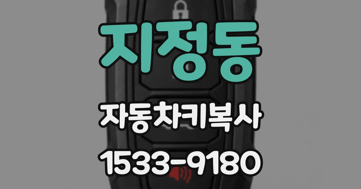 지정동 자동차키복사