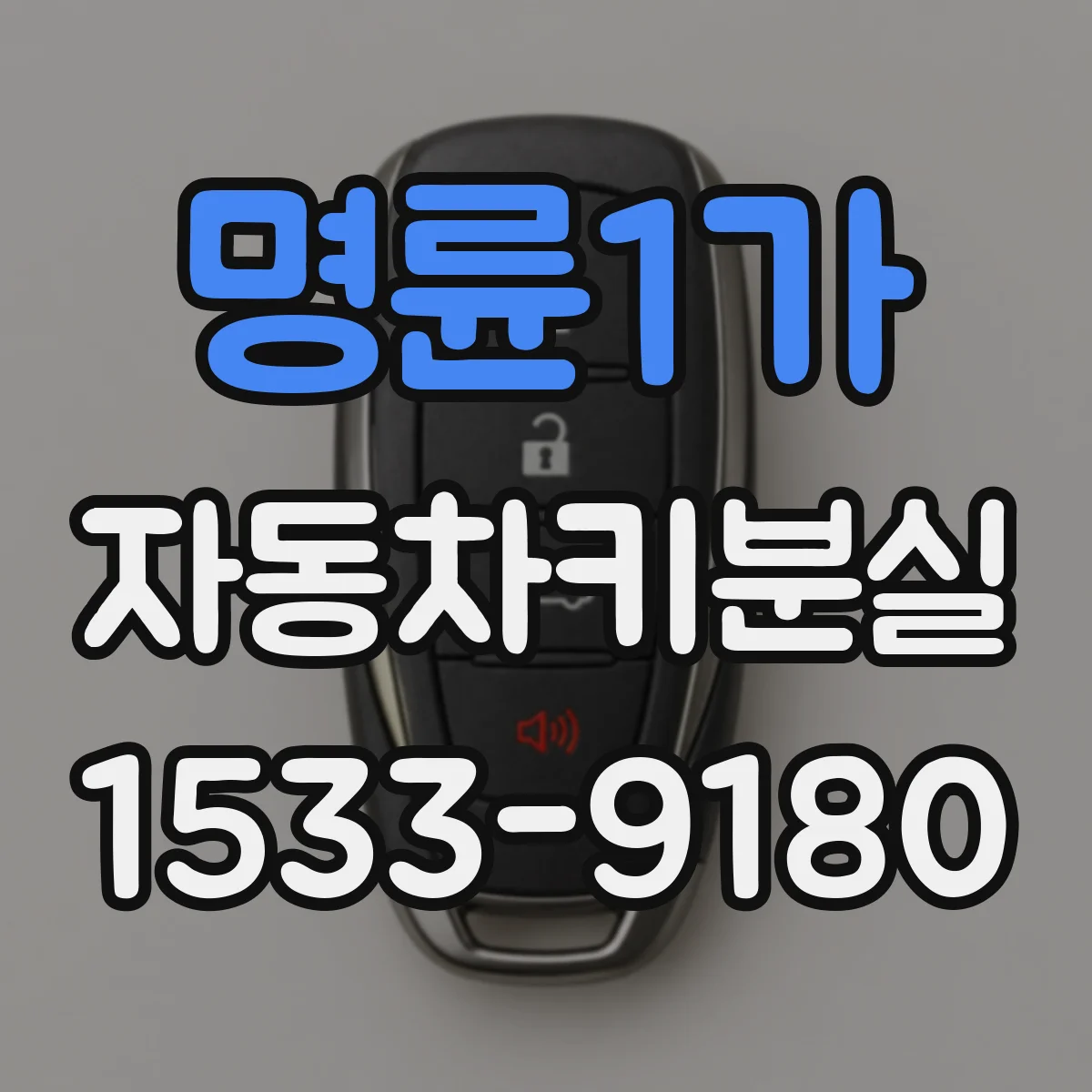 명륜1가 자동차키분실