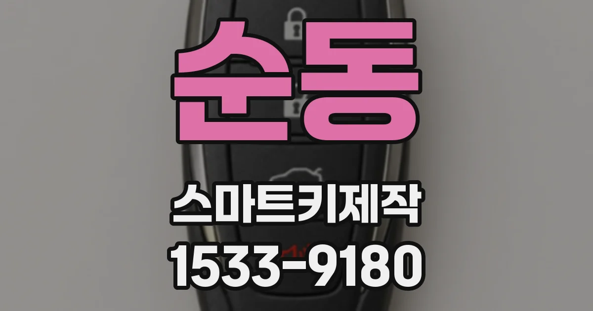 순동 스마트키제작
