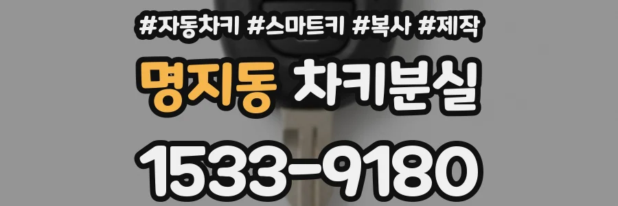 명지동 차키분실
