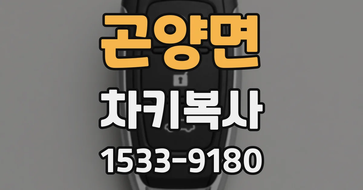 곤양면 차키복사