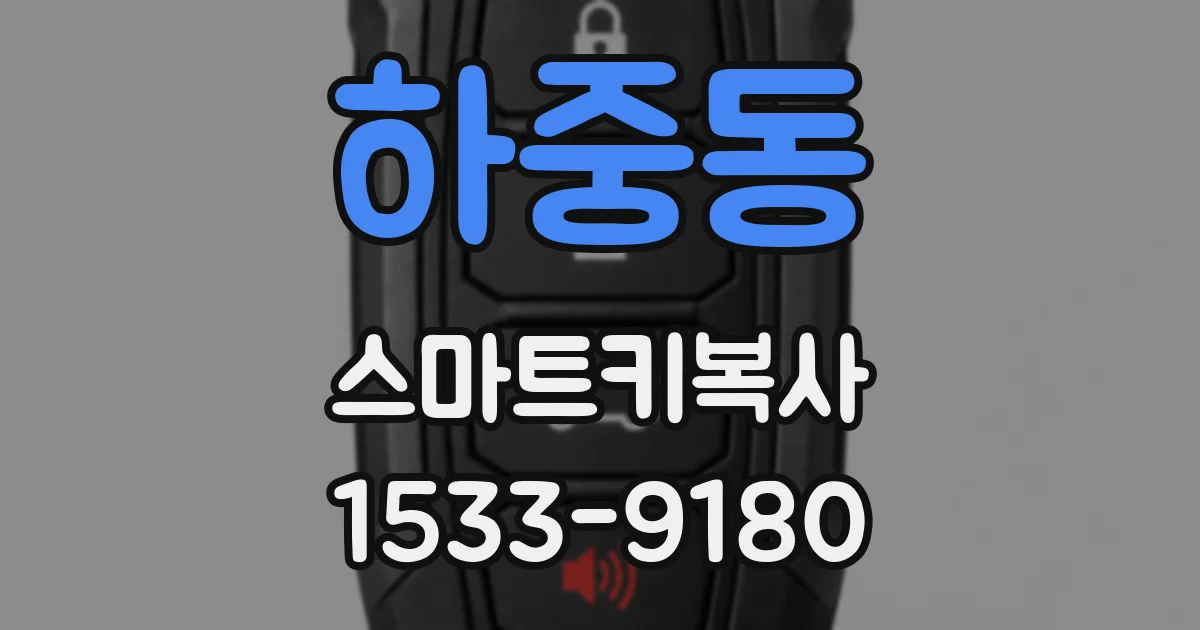하중동 스마트키복사