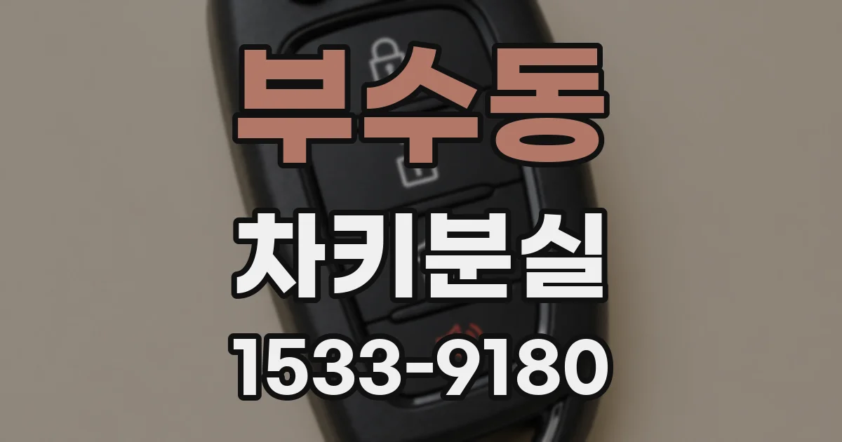 부수동 차키분실