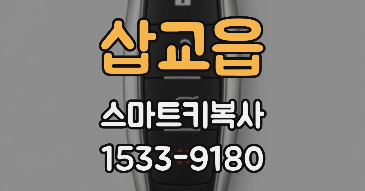 삽교읍 스마트키복사