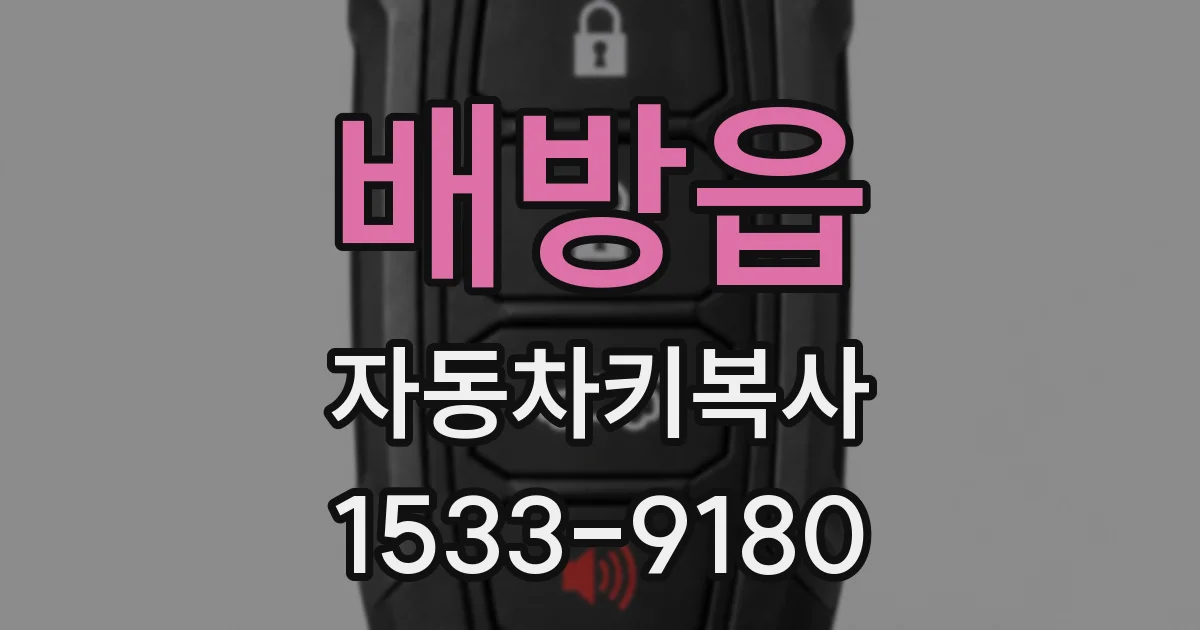 배방읍 자동차키복사