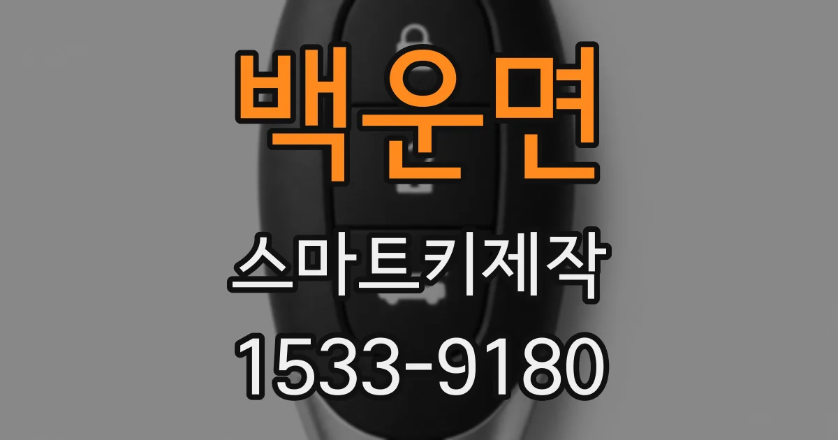 백운면 스마트키제작