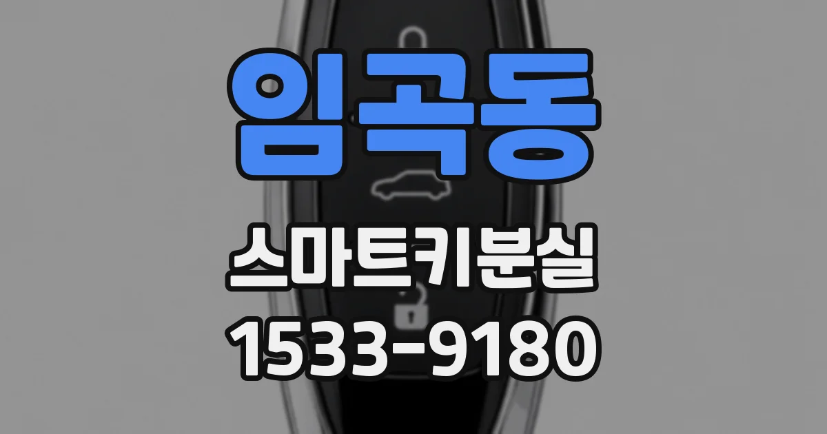 임곡동 스마트키분실