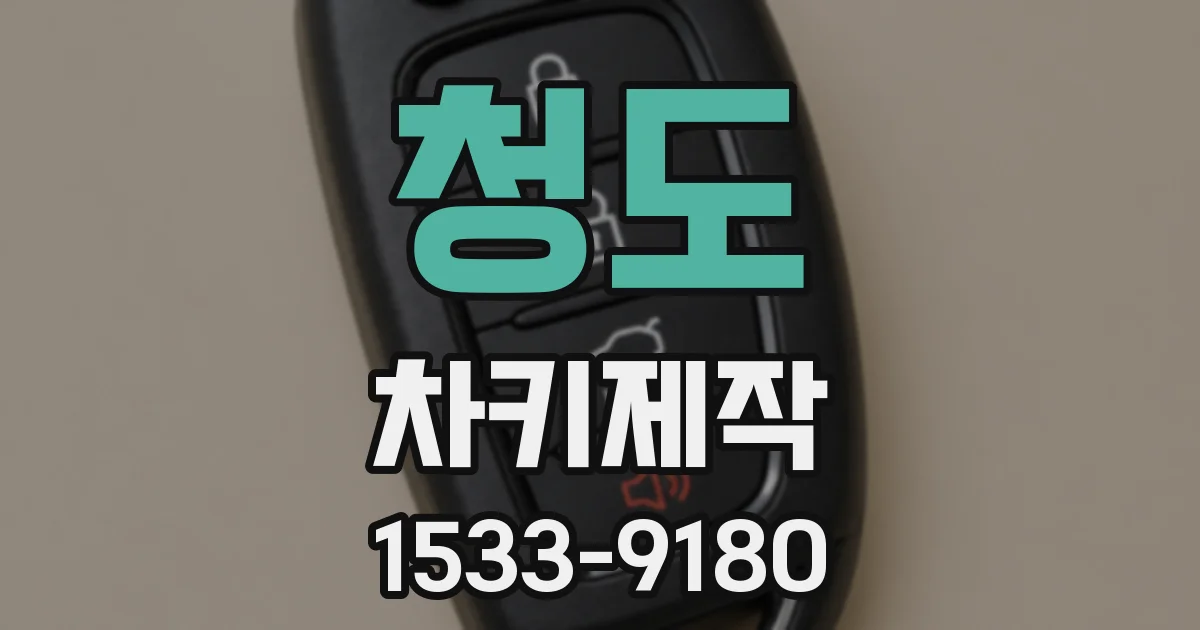 청도 차키제작