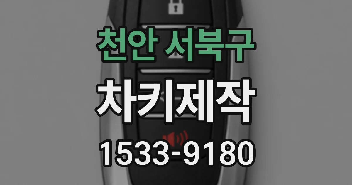 천안 서북구 차키제작