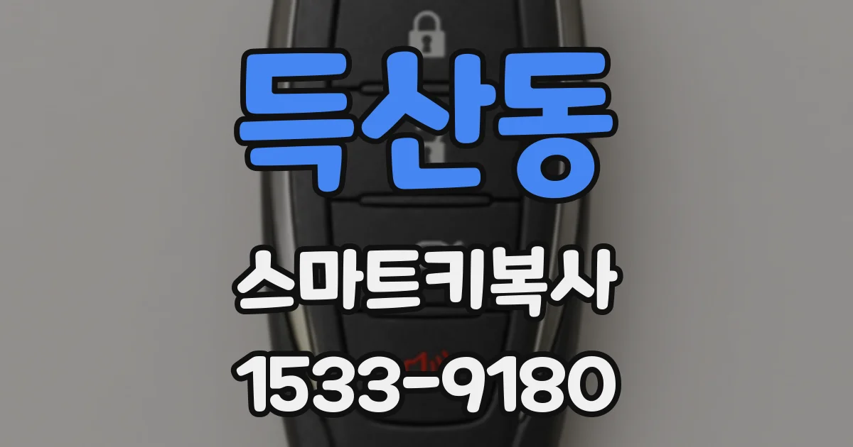 득산동 스마트키복사
