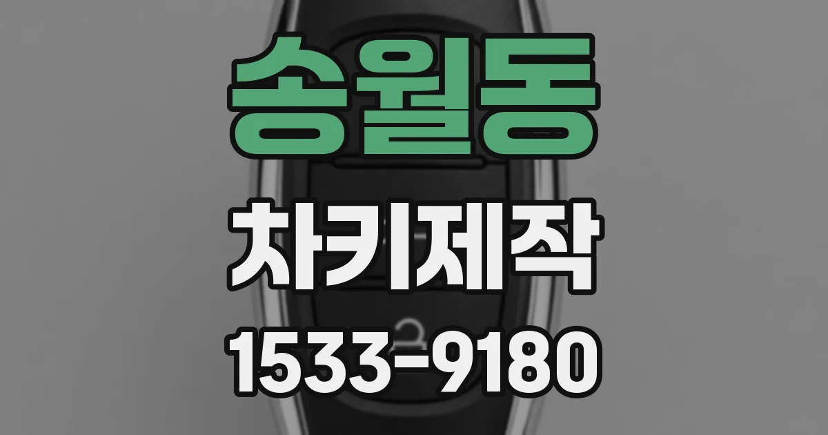 송월동 차키제작
