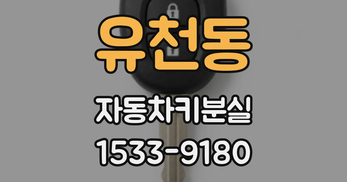 유천동 자동차키분실
