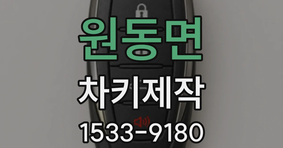 원동면 차키제작