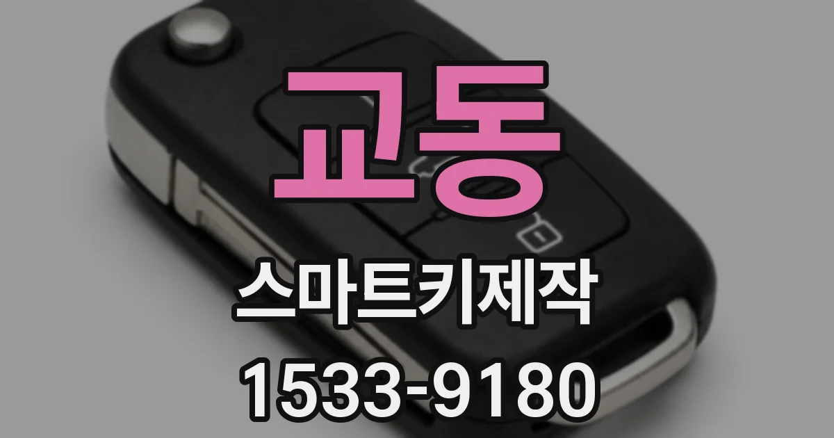 교동 스마트키제작