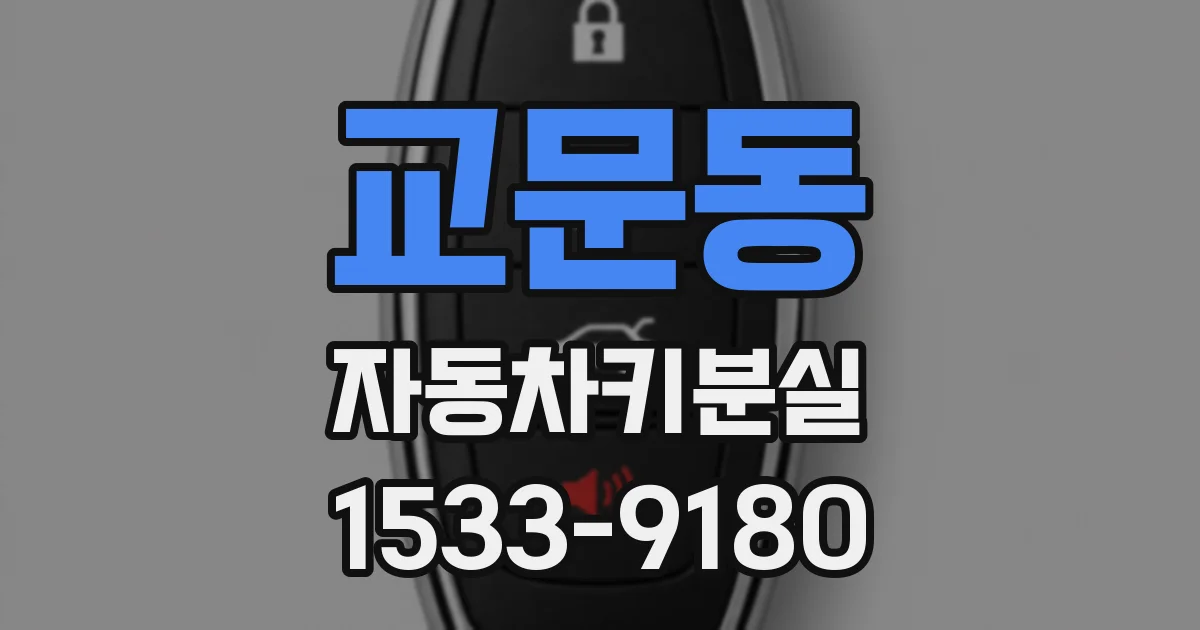 교문동 자동차키분실