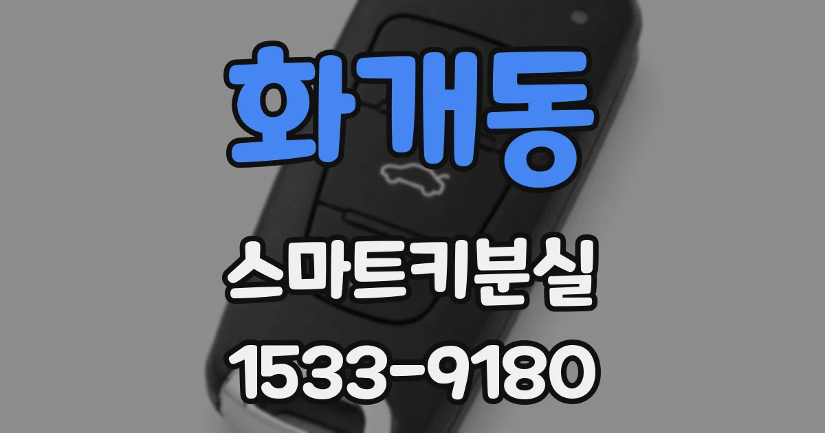 화개동 스마트키분실