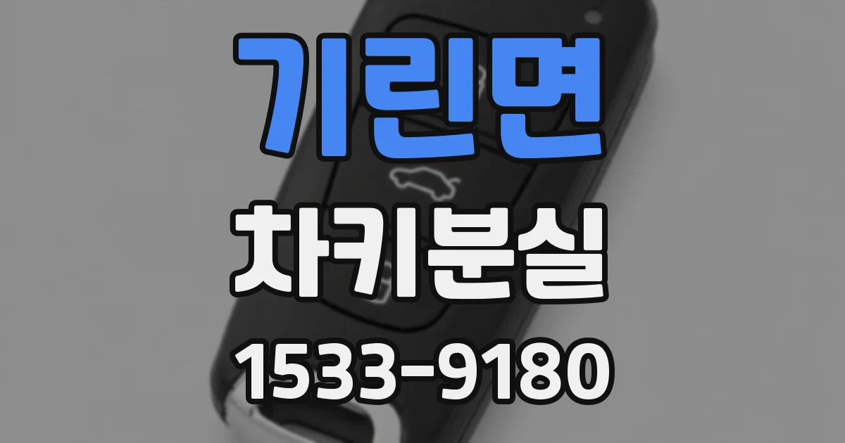 기린면 차키분실
