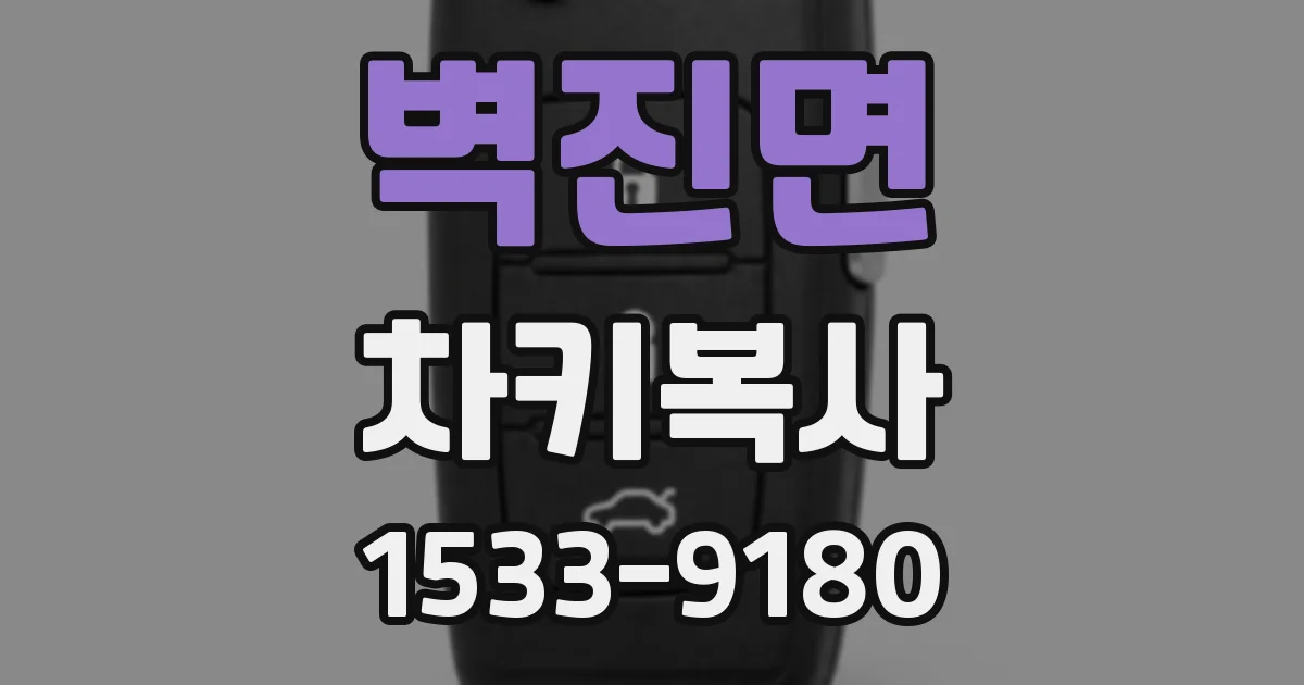 벽진면 차키복사