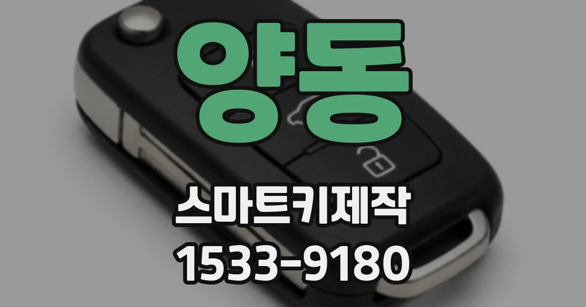 양동 스마트키제작
