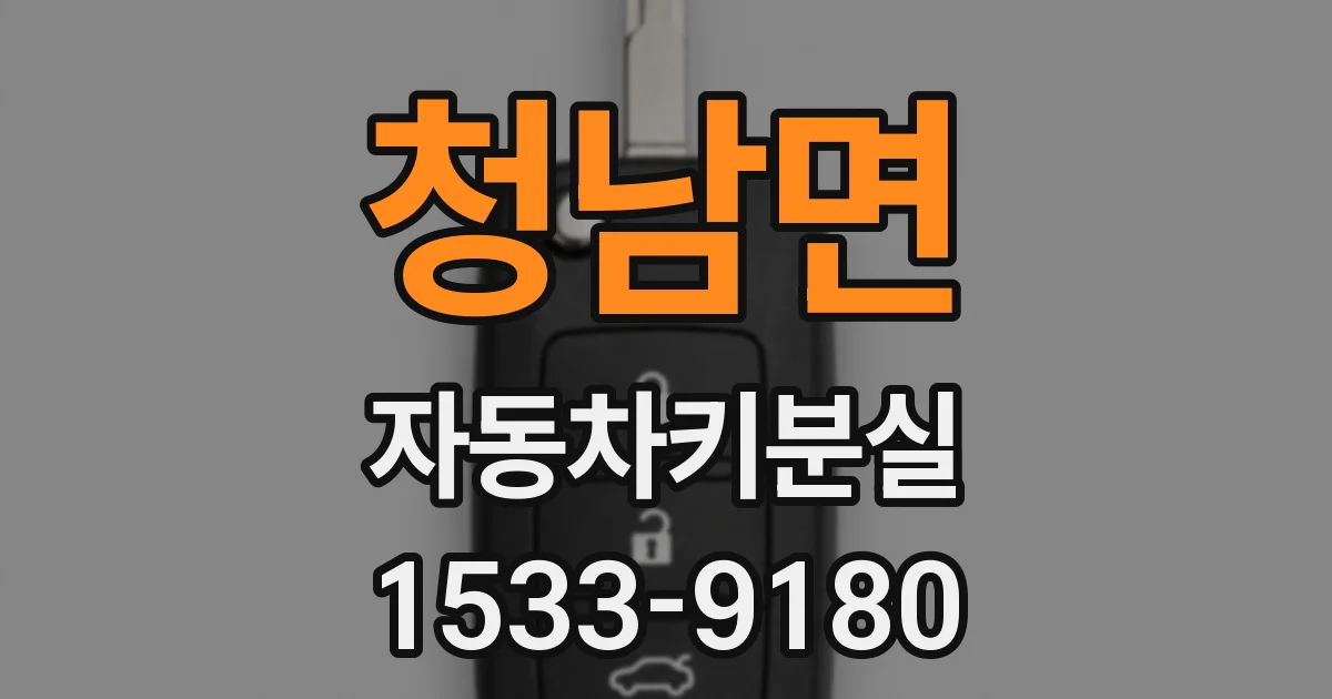 청남면 자동차키분실