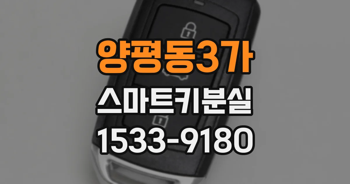 양평동3가 스마트키분실