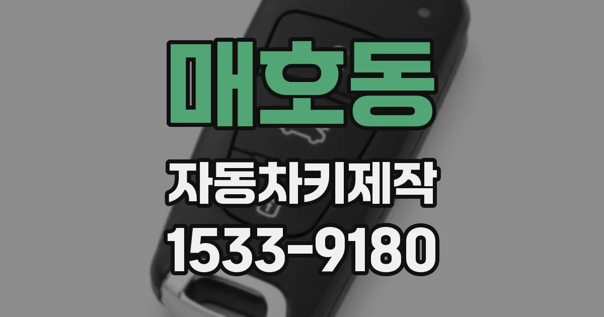 매호동 자동차키제작