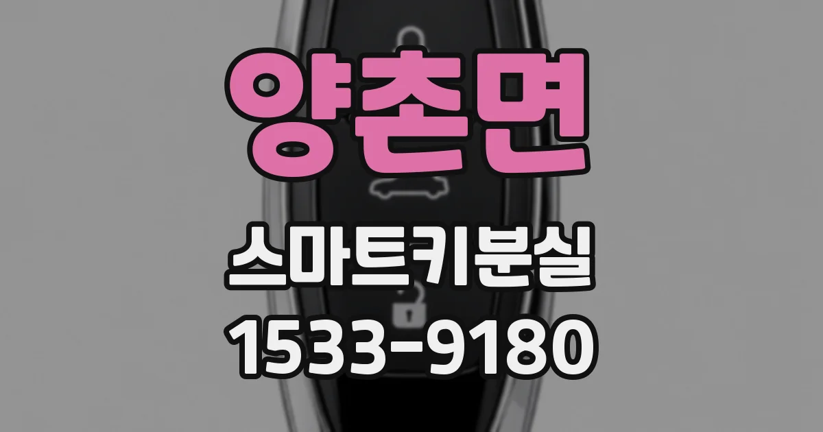 양촌면 스마트키분실