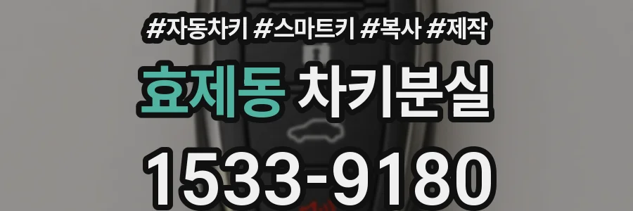 효제동 차키분실