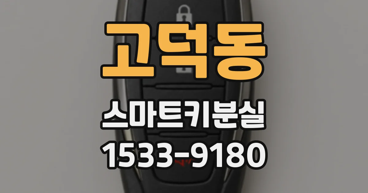 고덕동 스마트키분실