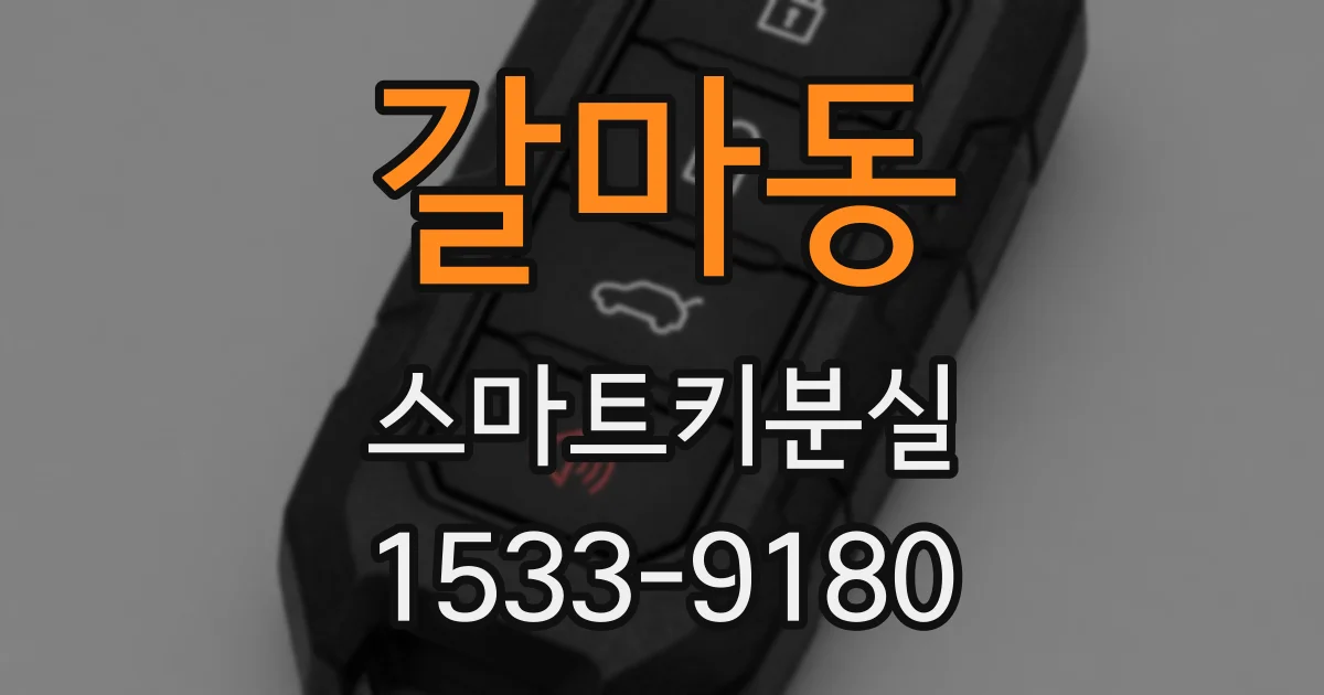 갈마동 스마트키분실